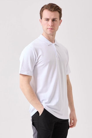 Galanthus Polo Yaka T-shirt - Pamuklu, Nefes Alabilir, Klasik Tasarım Beyaz