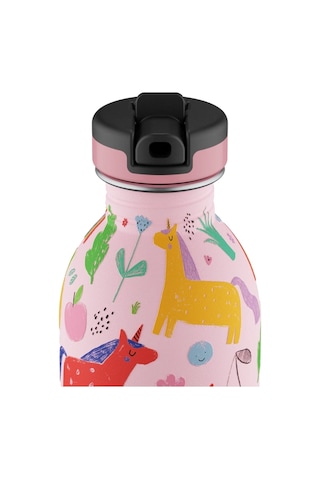 Kids Bottle Magic Friends Paslanmaz Çelik Çocuk Su Matarası 250 Ml Pembe