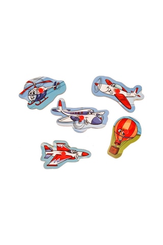 Playwood Ahşap Tutmalı Hava Araçları Puzzle