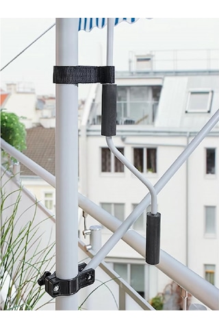 Teleskopik Tente Mavi-Beyaz 300x130 cm