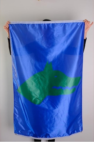 Göktürk Bayrağı Raşel Kumaş Dijital Baskı 100x150 cm