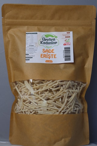 Sade Erişte Ev Yapımı Geleneksel Köy Eriştesi 500 G