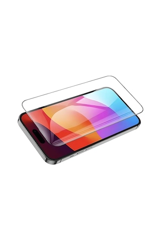 Hoco Flash Attach iPhone Uyumlu 15 Full Hd Tempered Kırılmaz Cam Ekran Koruyucu- 5775