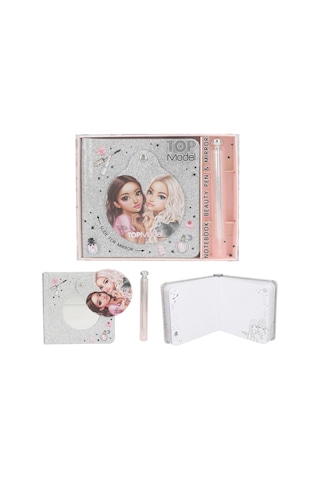 Top Model Güzellik Not Defteri Ve Kalem Beyaz