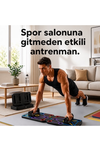Şınav Tahtası Push Up Board Katlanabilir Ev Tipi Fitness Ekipmanı