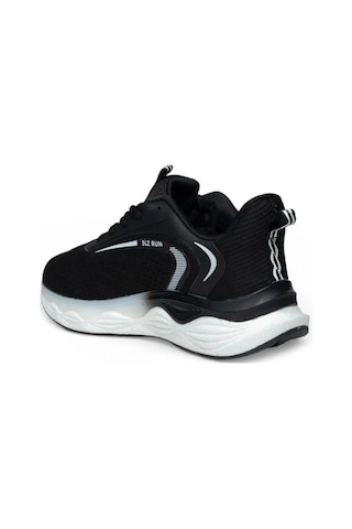 Solazer 048-26 Anorak Anatomik Taban Bağcıklı Kadın Sneaker Siyah Beyaz Siyah