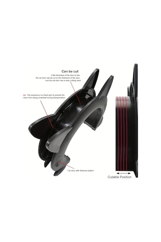 Willowhaven Beyaz Ekstra Büyük Xl Kedi Kapısı Kolay Kurulum 4 Yönlü Kilit