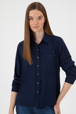 U.s. Polo Assn. Kadın Lacivert Gömlek Desenli 50316412-vr033 Lacivert