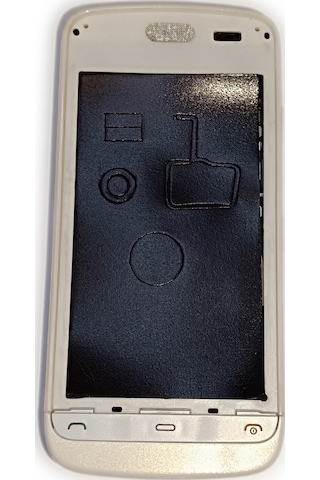 Nokia C5-03 Kasa Kapak Tuş Takımı C5-03 Uyumlu Beyaz Renk Orta Ka