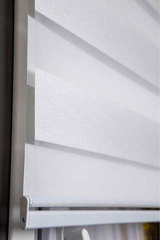 Oba Perde Pirilti Zebra Perde Beyaz 80 x 190
