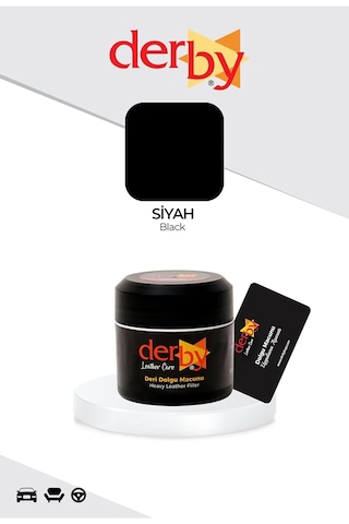 Derby Siyah Deri Çatlak Giderici Dolgu Macunu 50gr
