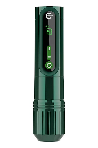 Ez P2 Epic Emerald 3.5mm Stroke Kablosuz Dövme Makinesi - Yeşil