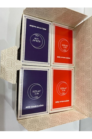 Kızılay A/30 İskambil Poker Briç Pişti Oyun Kağıdı 12 Ad