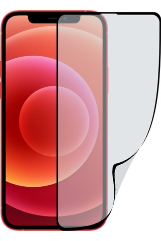 Apple Uyumlu iPhone 12 Mini ile Tam Kaplayan Fibernano Ekran Koruyucu