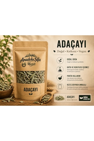 Anadolu Şifa Harput Adaçayı 100 Gr Kurutulmuş Bitkisel Çay Doğal Ve Katkısız Adaçayı