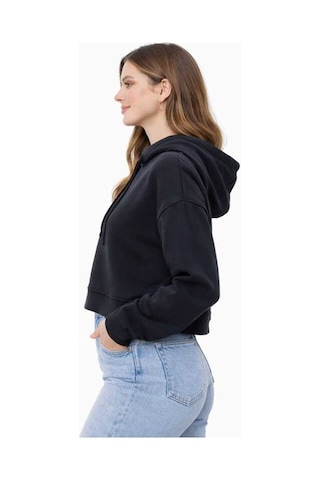 Bebuy Kapşonlu Sweatshirt Siyah