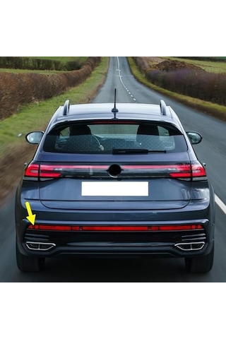 R- Tampon Arka Sol Dış Reflektör 2g7945063 Vw Taigo İle Uyumlu 2022-2025 Açık Mavi