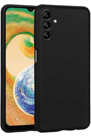 Zore Galaxy Uyumlu A04s Kılıf Premier Silikon Kapak - Siyah Siyah