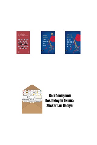 Everest Açıkhava 19 - Doğdum. Kızdım + Her Yerde Kan Var Midi Boy + Her Yerde Kan Var Ciltli + Okuma Sticker'ları
