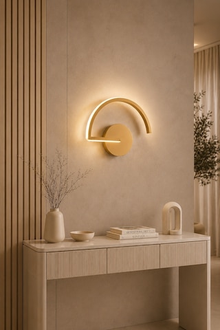 Mori Modern Led Duvar Apliği Günışığı Eskitme