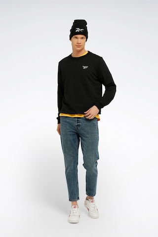 Reebok Rı Ft Left Chest Cr Siyah Erkek Sweatshirt 000000000101449935 Siyah