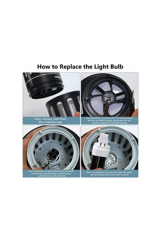 Xiyyadms Çiftliklerde 20-50 M² Alana Uygun Elektrikli Uv Işıklı Sinek Öldürücü Lambası 0.5 Kg, Hediyelik Kutu/4'lü Paket