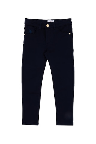 U.S. Polo Assn. Kız Çocuk Lacivert Toothpick Fit Kanvas Pantolon 50309130-VR033