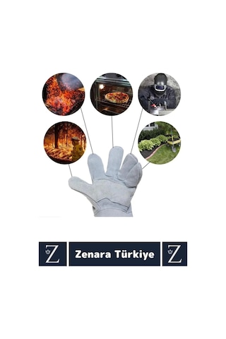 Dayanıklı Kaynak Yangın Mangal Tamir İş Su Geçirmez Yüksek Isıya Dayanıklı Çok Amaçlı Deri Eldiven