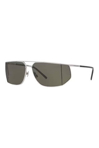 Saint Laurent Sl 750 002 69 Erkek Geometrik Gri Metal Güneş Gözlüğü Gri