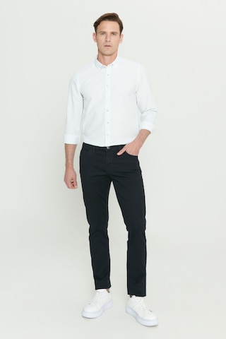 Ac&Co / Altınyıldız Classics Slim Fit Pamuklu Esnek Chino Erkek Pantolon - Siyah