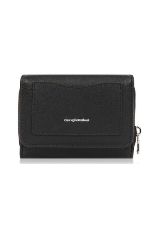 Cengiz Pakel Mentor Kadın Cüzdan-Portföy 65239Mn-Siyah