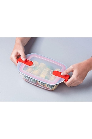 Pyrex Mikrodalga Dikdörtgen Saklama Kabı 2.5 L Çok Renkli