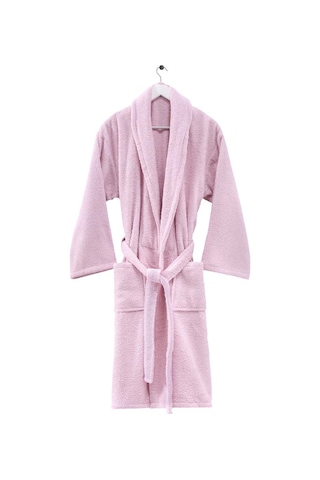 Menderes Home Cotton Collection Bukle Xlarge Bornoz Düz Pembe