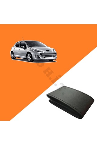 Peugeot 207 Uyumlu Deri Direksiyon Kılıfı Kaliteli Dikmeli Siyah
