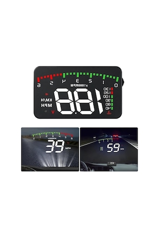 Hyundai Era-getz Araba Için Uyumlu Harici Dijital Hararet-hız-devir-voltaj Göstergesi Ekranı Hub Obd