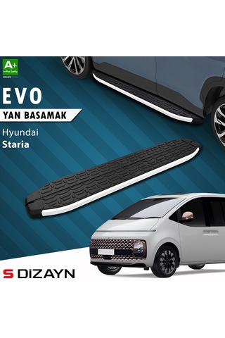 S-dizayn Hyundai Staria Evo Aluminyum Yan Basamak 233 Cm 2021 Üzeri A+ Kalite