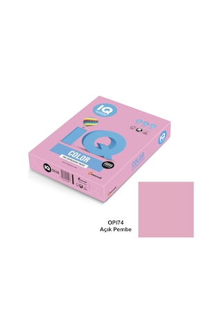 Iq Color A4 Renkli Fotokopi Kağıdı Açık Pembe 80 G 1 Koli 5 Paket