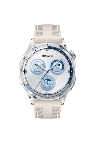 Sneezy Huawei Watch Gt5 Pro 46mm İle Uyumlu Metal Tokalı Dikiş Detaylı Şık Dokuma Silikon Kordon