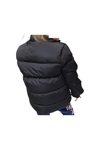 İrem Çocuk Giyim Erkek Çocuk /kız Çocuk Kapüşonsuz Fermuar Cepli İçi Peluş Astarlı Siyah Renk Mont Siyah
