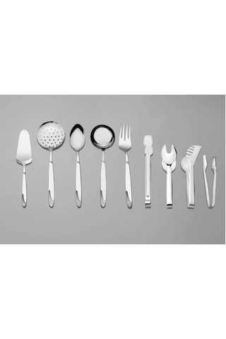 Nehir Lizbon 9 Parça Servis Takımı - Maşa - Servis Seti Takımı