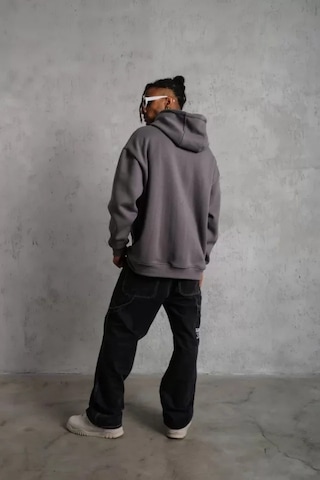 Veraura Lifestyle Erkek Düz Kapüşonlu Sweat - Gri