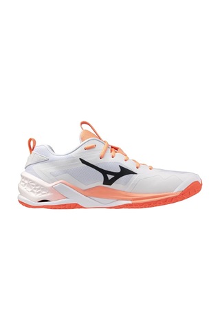 Mizuno Wave Stealth Neo 2.1 Erkek Hentbol Ayakkabısı Beyaz / Turuncu Çok Renkli