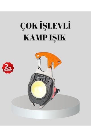 Çok Fonksiyonlu Anahtarlık Fener Güçlü Led Işıklı Şarjlı Düdüklü Ve Tornavidalı Mini El Feneri Belirtilmemiş