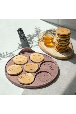 Nehir Rose Gold Alüminyum Döküm 27 Cm Krep Tavası