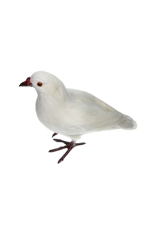 Suntek Yapay Tüylü Güvercin Kuş Yard Heykelcik Dekor Kuş 1