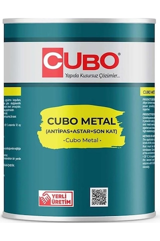 Cubo Metal Pas Boyası Beyaz 2,5 Litre