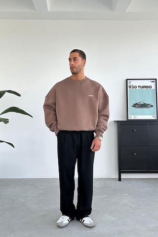 Açık Kahve Studios Creative Oversize Sweat Açık Kahverengi