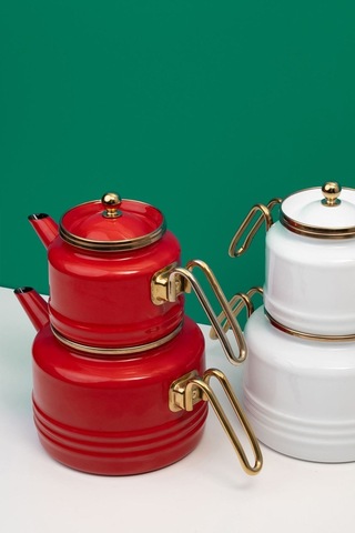 Miss Betty Linea 2.65 L Emaye Çaydanlık