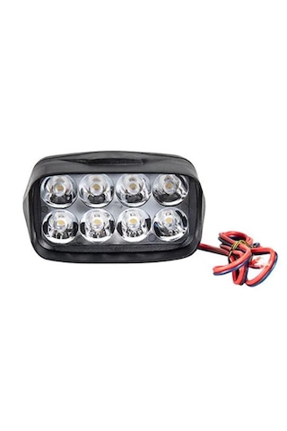 Motosiklet Sis Farı 8 Ledli 12 V Tekli Plastik Gövdeli