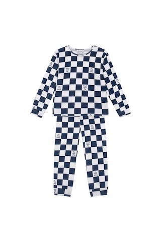 Antebies Organik Lacivert No Bad Days Desenli Beli Lastikli Uzun Kollu Erkek Çocuk Pijama Takımı
